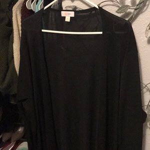 LuLaRoe 3X Plus Size Black Sarah Sweater w/Pockets